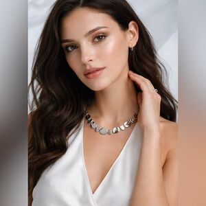 Italian Silver Message Necklace 19” | Rhodium Finish